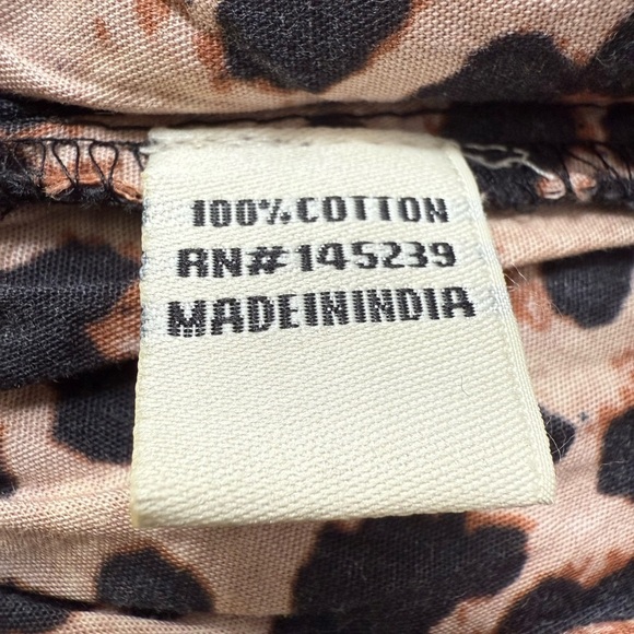 Sim & Sam Animal Print Front Tie Peplum Top size Large NWT💕 - Picture 7 of 9